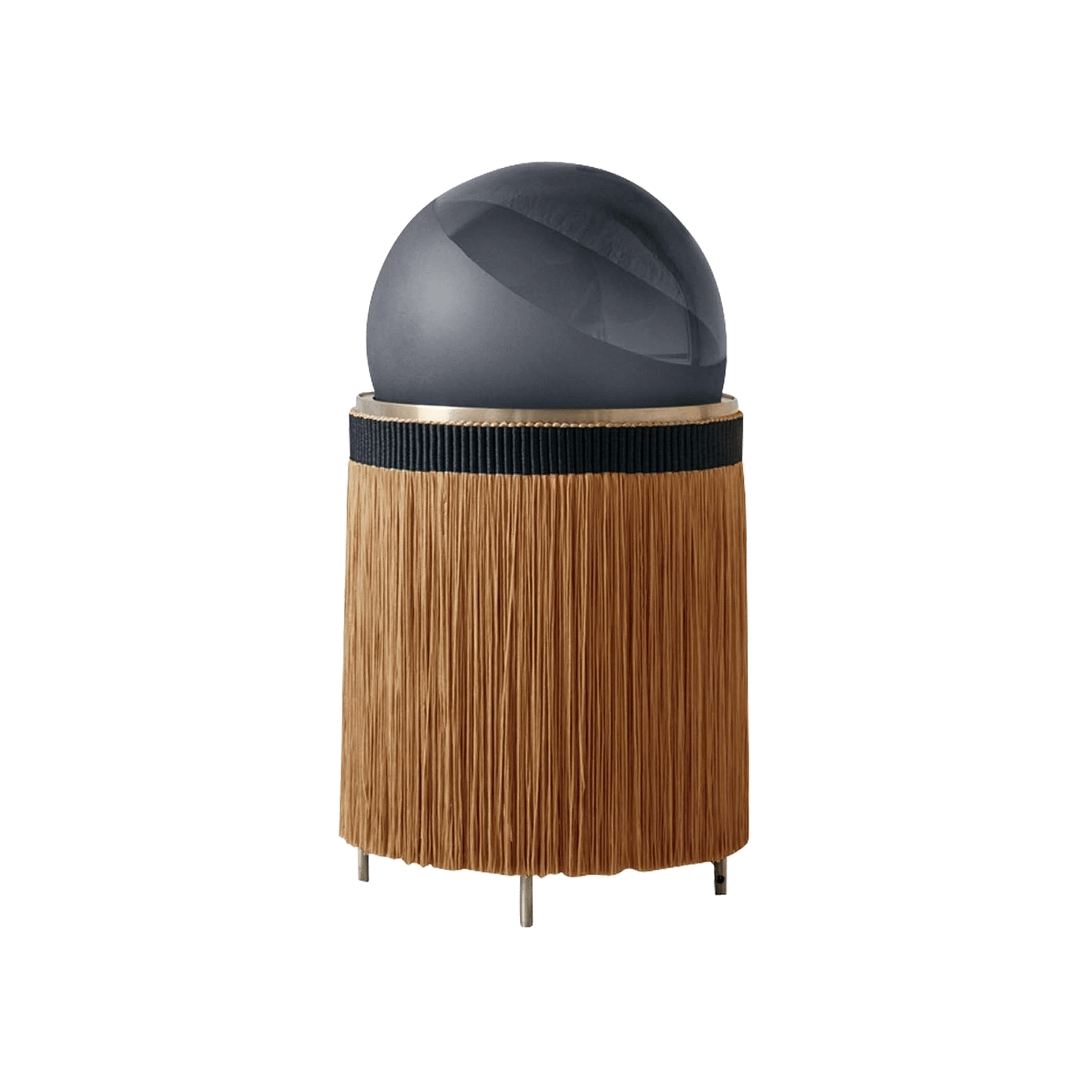 grey and yellow floor lamp